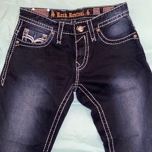 Men’s Rock Revival Black Denim Jeans